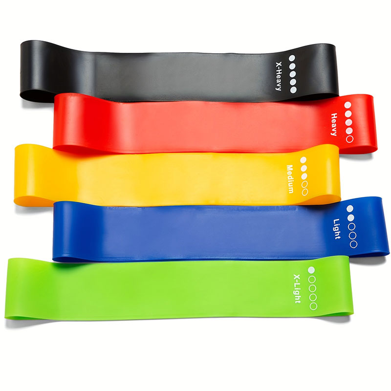 Mini Bands OlimpoFit - Kit de 5 Faixas Elásticas para Exercícios e Mobilidade