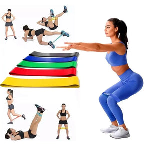 Mini Bands OlimpoFit - Kit de 5 Faixas Elásticas para Exercícios e Mobilidade