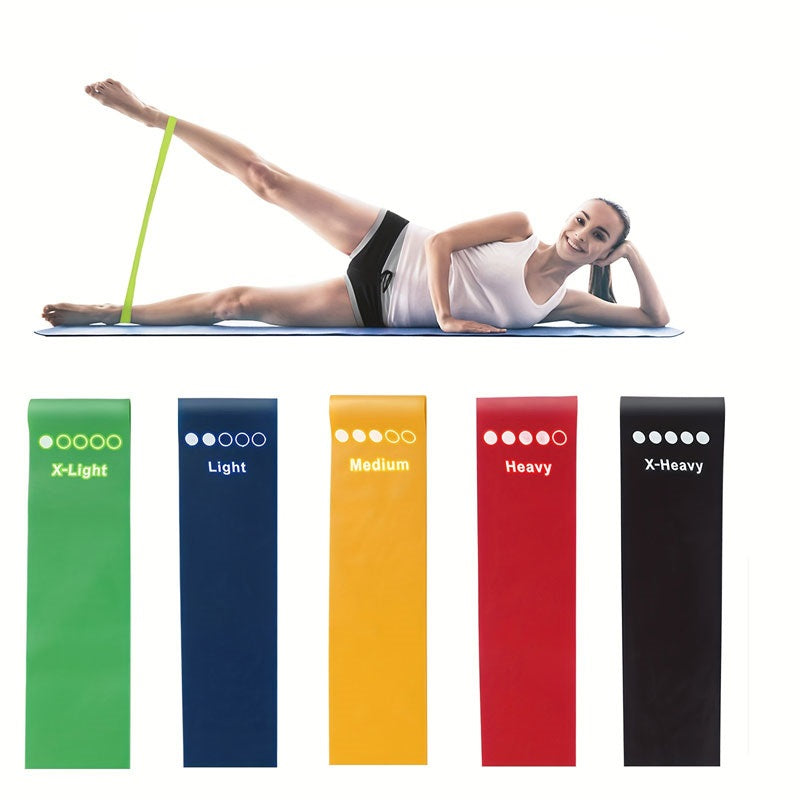 Mini Bands OlimpoFit - Kit de 5 Faixas Elásticas para Exercícios e Mobilidade