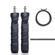 Eleva seu treino com a SpeedRope profissional OlimpoFit. Rolamentos de esferas, ajustável, antiderrapante. Acelere seus resultados com este equipamento versátil de fitness. Compre agora!