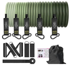 Kit Cores de Elásticos de Resistência para Musculação OlimpoFit