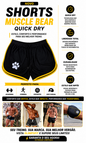 Shorts Muscle Bear Quick Dry OlimpoFit
