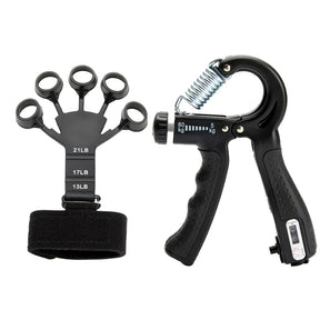 Descubra o poder do Finger Gripper OlimpFit! Nosso kit de treino de mão oferece resistência ajustável de 5-60kg para fortalecer dedos, mãos e antebraços. Ideal para reabilitação e desenvolvimento muscular. Faça exercícios eficazes a qualquer hora, em qualquer lugar. Alcance mãos poderosas com nosso kit completo de fortalecimento!