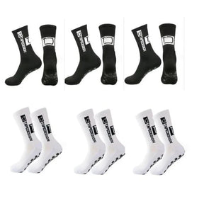 Kit com 6 Meias Esportivas Antiderrapantes
