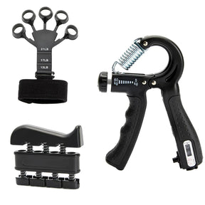 Descubra o poder do Finger Gripper OlimpFit! Nosso kit de treino de mão oferece resistência ajustável de 5-60kg para fortalecer dedos, mãos e antebraços. Ideal para reabilitação e desenvolvimento muscular. Faça exercícios eficazes a qualquer hora, em qualquer lugar. Alcance mãos poderosas com nosso kit completo de fortalecimento!