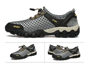 Explore a natureza com o Tenis Sport Outdoor. Leve, antiderrapante, com solado de borracha e design moderno. Aventura e conforto em cada passo. Ideal para caminhadas, corridas e atividades ao ar livre.