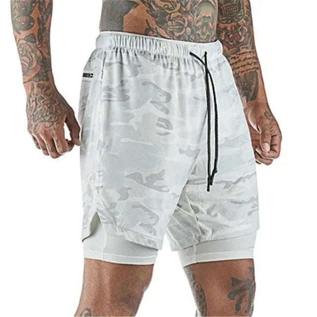 Shorts Dry Fit OlimpoForce Camuflado 2 em 1